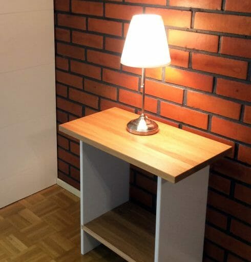 Media table and shelves